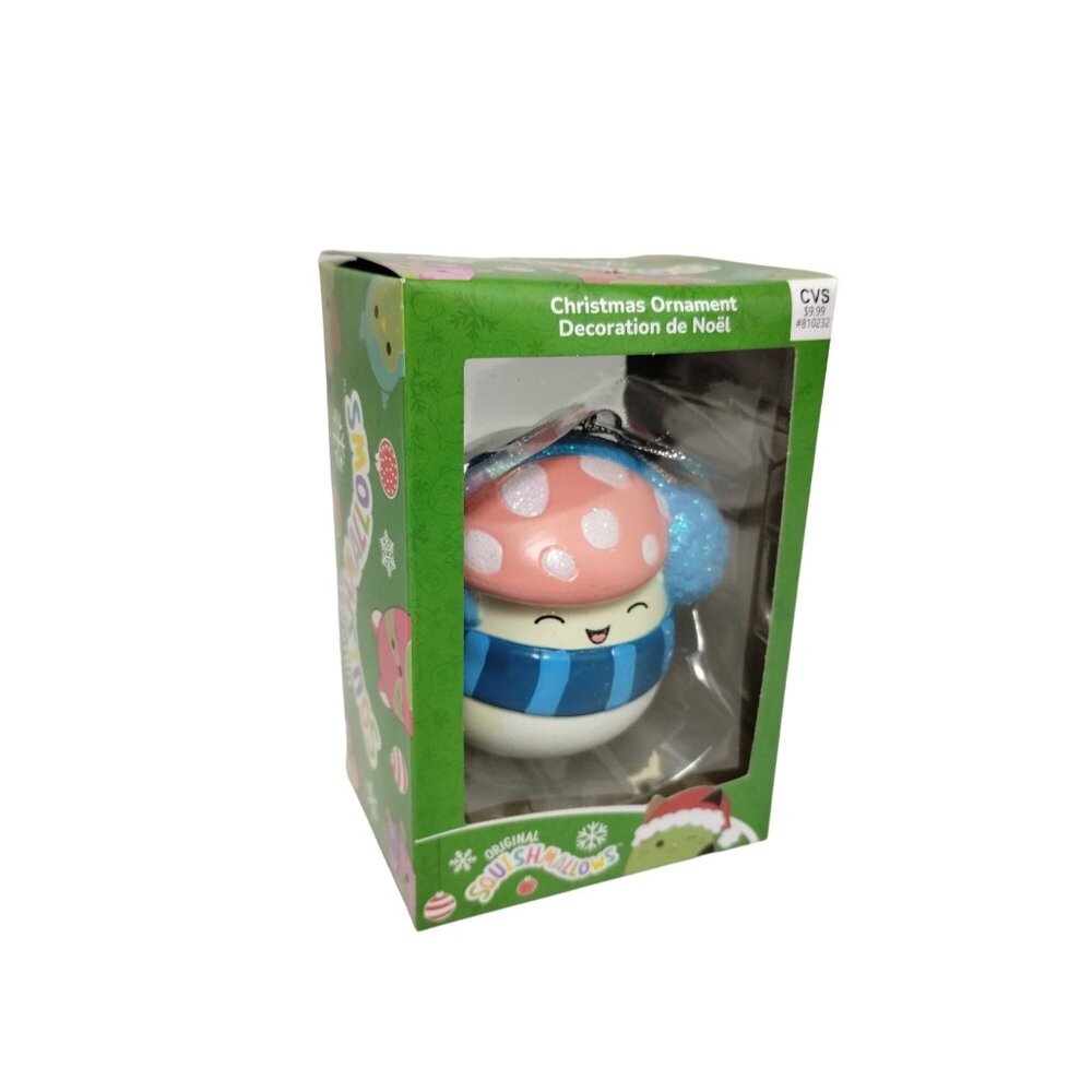 Squishmallows Malcolm Mushroom 3 in Christmas Tree Holiday Ornament Kurt Adler